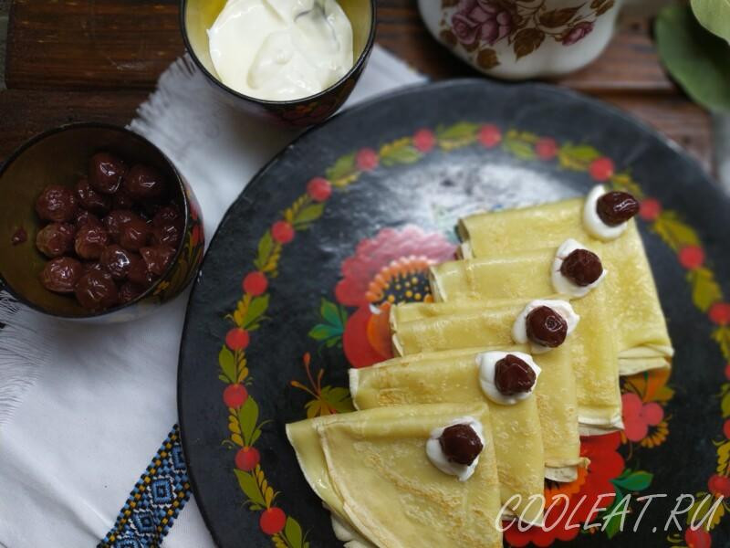 Как приготовить блины на воде с яйцами