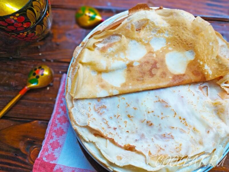 Блины на молоке — простой рецепт