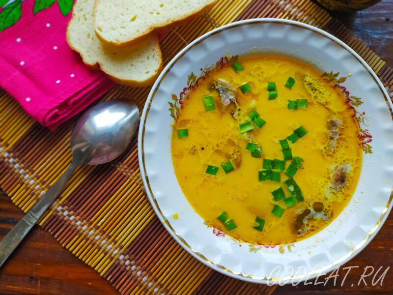 Грибной суп с плавленным сыром — пошаговый рецепт