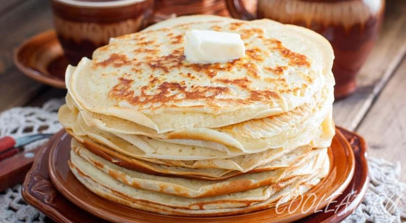 Блины на кефире — простые рецепты с дырочками