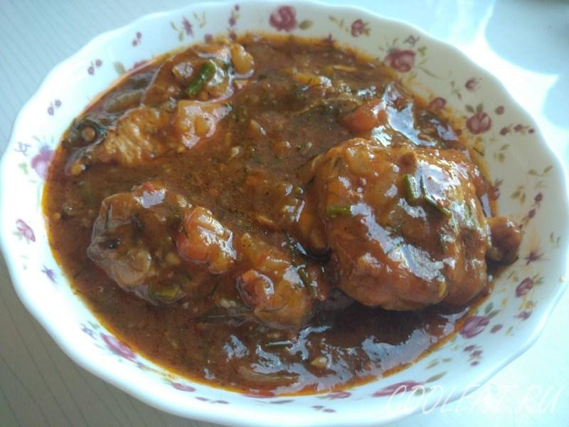 Чахохбили из курицы по-грузински — классический рецепт на сковороде