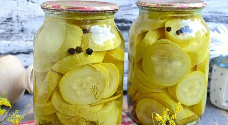 Маринованные хрустящие кабачки на зиму в банках — вкусные рецепты