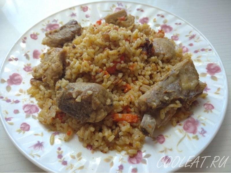 Плов со свининой на сковороде в домашних условиях