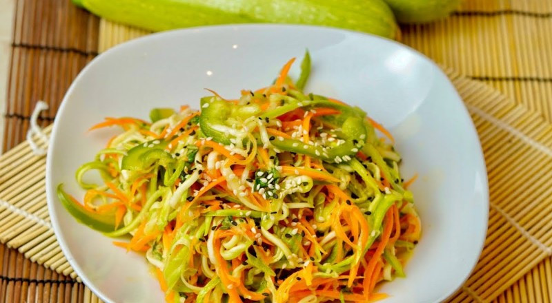 Кабачки по-корейски быстрого приготовления — 6 самых вкусных рецептов